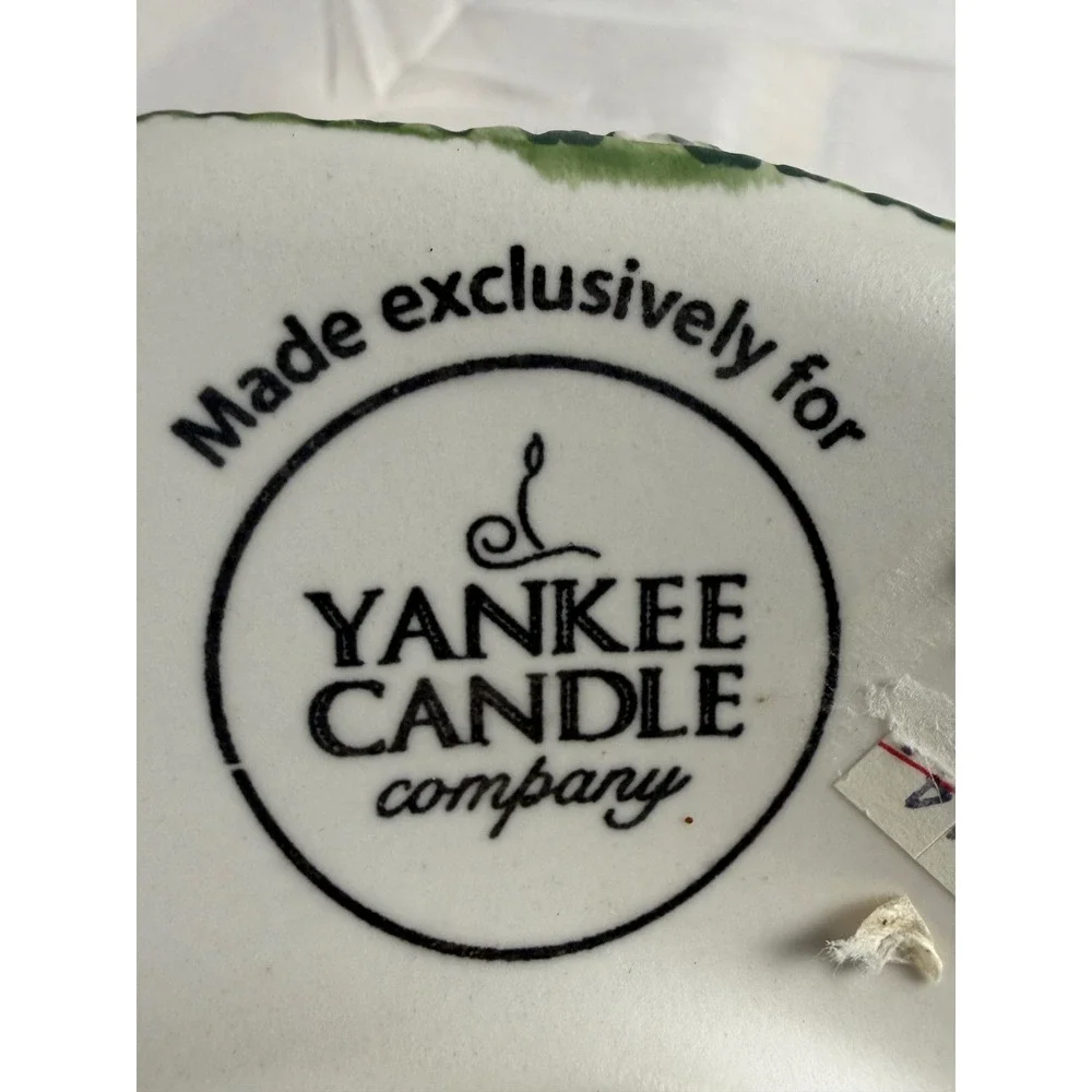 Yankee Candle Ceramic Jar Topper Shade Clothesline Picket Fence Cottagecore 4in